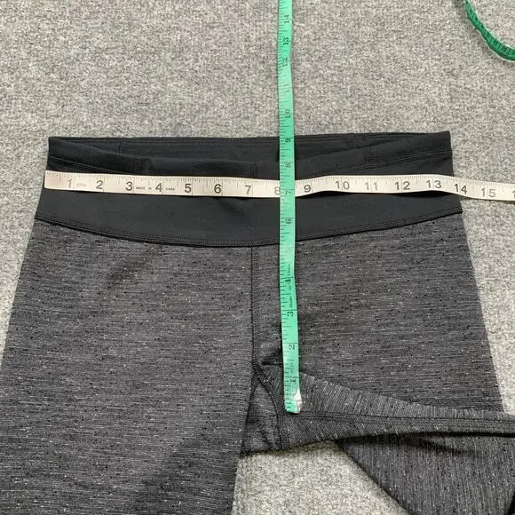 Under Armour Leggings Womens S Small Grey Black Fitted All Season Gear Stretch - Picture 7 of 11